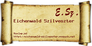 Eichenwald Szilveszter névjegykártya